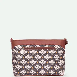 ZOUK Bidri Kaiser Harmony Floral Printed Structured Sling Bag image 2