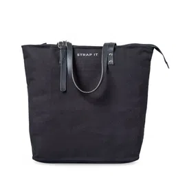 STRAP IT Black Structured Shoulder Bag image 5