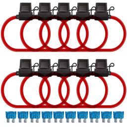 Car Fuse Holder Kit Automotive Fuse Block Kit Waterproof Inline Fuse Holders Kit Complete Car Fuse Holder Kit With 16 Gauge, 15 Amp Protection - RS6184Car Fuse Holder Kit Automotive Fuse Block Kit Waterproof Inline Fuse Holders Kit Complete Car Fuse Holder Kit With 16 Gauge, 15 Amp Protection - RS6184-23