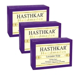 Hasthkar Handmades Set Of 3 Glycerine Lavender Soap-18