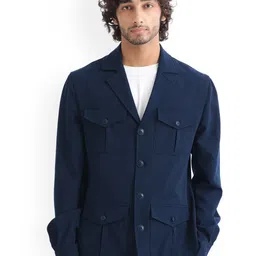 RARE RABBIT Men Voyage Tailored Fit Notched Lapel Collar Jacket-picture-47