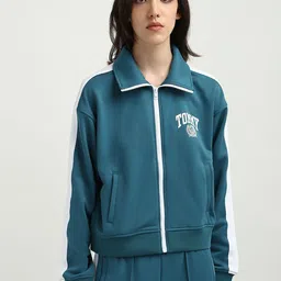 Tommy Hilfiger Women Crop Sporty Jacket with Embroidered-image-15