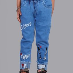 A-Okay Girls Slim Fit High Rise Clean Look Embroidered Stretchable Jeans-image-81