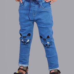 A-Okay Girls Slim Fit High Rise Clean Look Embroidered Stretchable Jeans-image-71