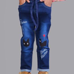 A-Okay Girls Slim Fit High Rise Heavy Fade Clean Look Embroidered Stretchable Jeans-image-83