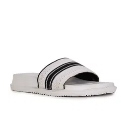 Bata Men White & Black Sliders-picture-14