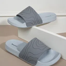 The Roadster Lifestyle Co. Men Grey Printed Sliders-24