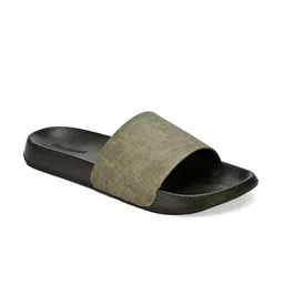 San Frissco Men Green & Black Sliders-picture-48