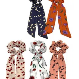 DIAN Multicolor Pack of 5 Ponytail Holders-43