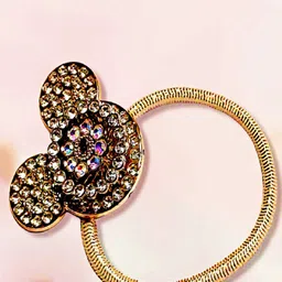 Proplady Girls Rose Gold Embellished Ponytail Holders-image-16