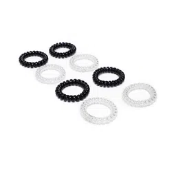 LAIDA Women Set of 8 Spiral Ponytail Holders-2