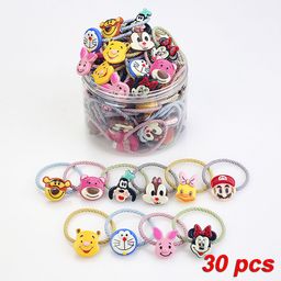 Shining Diva Fashion Girls Set Of 30 Ponytail Holders-7