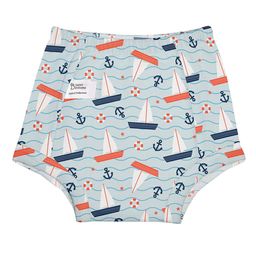 SuperBottoms Kids Pack of 2 White & Blue Sustainable Padded Potty Training Underwear-39