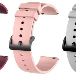 Priavy Smart watch band strap belt 22mm for ladies/Mens smartwatch band Silicon (Red, Pink, grey) Smart Watch Strap-picture-25