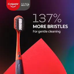 colgate Visible White O2 Tooth brush, Prevents Cavities Problems (Combo Pack 2pcs x 2pc) Ultra Soft Toothbrush image 4