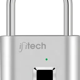 IFITech Rechargeable Smart Fingerprint Padlock (Silver) Smart Door Lock-35