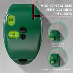 zitronix Electronic Red Light Laser Level Self Leveling Tool Measurement Tape image 4