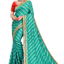 Self Design Bollywood Silk Blend Saree-image-54