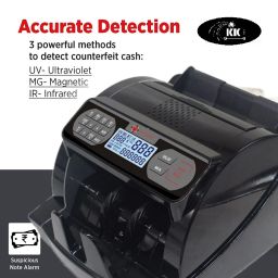 KK MART Super Heavy Duty Cash Counting Machine with MG,UV,IR Fake Detection- LCD Display Note Counting Machine image 3