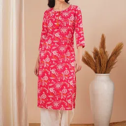 FASHOR Women Floral Printed Kurta-picture-32