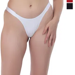 SELFCARE Women Pack Of 3 Mid-Rise Thongs Briefs SN3537-image-77