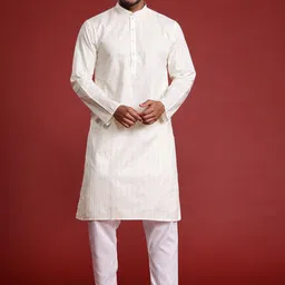 MANQ Men Thread Work Kurta-55