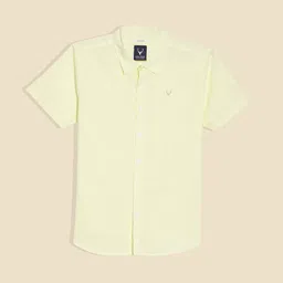 Allen Solly Junior Boys Textured Spread Collar Short Sleeves Opaque Cotton Casual Shirt-image-39