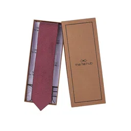 The Tie Hub Men Printed Skinny Tie-93