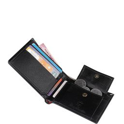 TEMIER Men Printed Canvas Two Fold Wallet image 2