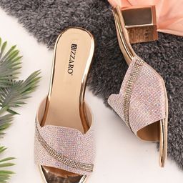 BIZZARO Women Embellished Party Block Sandals-image-87