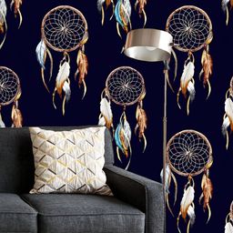 ArtzFolio Printed UV-Resistant Anti-Bacterial Watercolor Dreamcatcher Peel & Stick Wallpaper-image-69