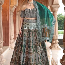PURVAJA Ready to Wear Lehenga & Unstitched Blouse With Dupatta-picture-48