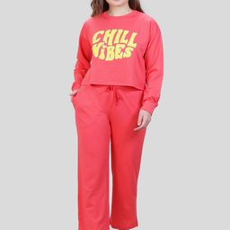 She N She Printed Round Neck Top With Trousers Co-ords-image-80