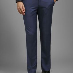 Louis Philippe Men Slim Fit Mid-Rise Regular Trousers-picture-26
