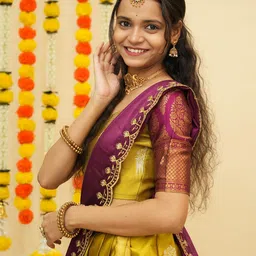 Fabcartz Semi-Stitched Lehenga & Unstitched Blouse With Dupatta image 4