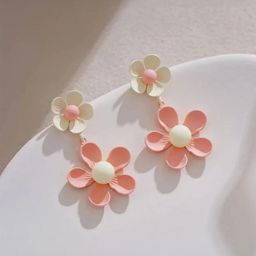 SZN Korean Floral Shaped Drop Earrings-26
