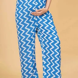 Meeranshi Women Printed Relaxed High-Rise Easy Wash Maternity Trousers-image-26