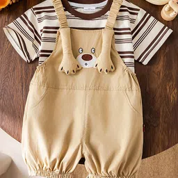 FOREVER FRIDAY Boys Printed Dungarees Set-image-6
