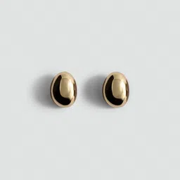 MANGO Oval Shaped Drop Earrings-34
