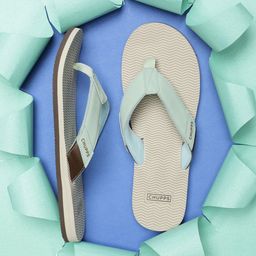 CHUPPS Men Striped Rubber Thong Flip-Flops-image-94