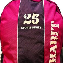 BAD HABIT Unisex Colourblocked Backpack with Compression Straps image 3