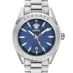 Versace Men Brass Dial & Stainless Steel Bracelet Style Straps Analogue Watch VEAFA0424-image-5
