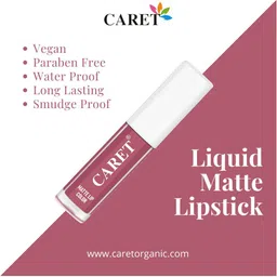 CARET ORGANIC Set Of 2 Super-Pigmented Liquid Matte Lipsticks - 2 ml Each - 2 - 3 image 5