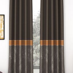 Story@home Brown 2 Pieces Room Darkening Door Curtain-picture-48