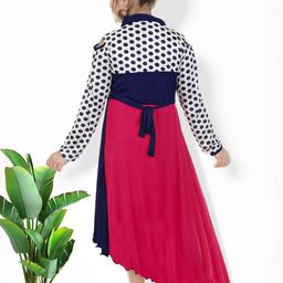 KAARIGARI Girls Asymetric Dress-image-24