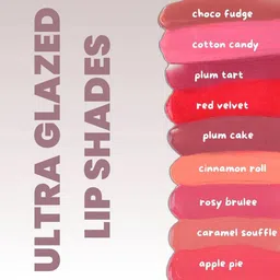 LAMIOR 3 Pcs Peptide Glaze Lip Balm-4 ml Shade -Plum Tart-Plum Cake-Apple Pie image 3