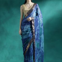 Sangria Printed Saree With Blouse Piece-18