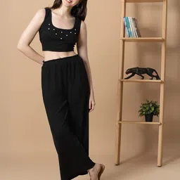 BLANC9 Square Neck Top With Trousers-image-2
