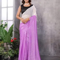 LeeliPeeri Designer Striped Silk Blend Ready to Wear Saree-image-25