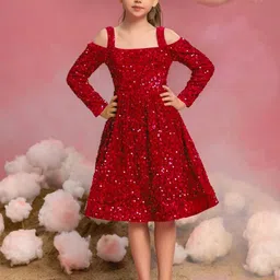 Vani Enterprise Girls Fit and Flare Dress-image-35